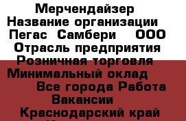 Мерчендайзер › Название организации ­ "Пегас" Самбери-3, ООО › Отрасль предприятия ­ Розничная торговля › Минимальный оклад ­ 23 500 - Все города Работа » Вакансии   . Краснодарский край,Кропоткин г.